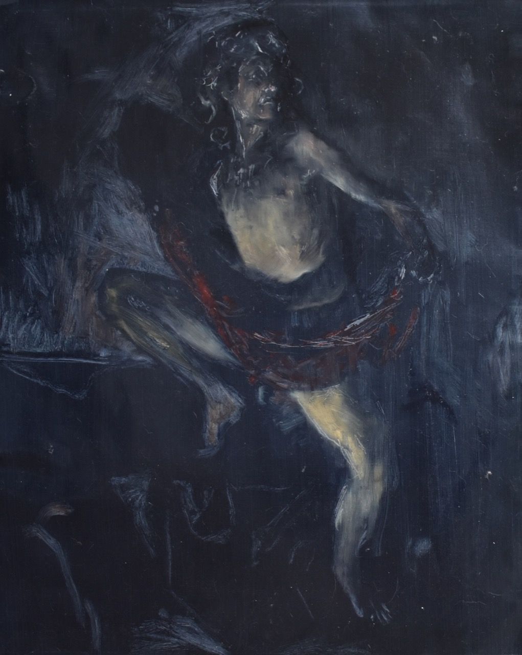 Adónis, 2019, 85×103 cm, olej na papíře