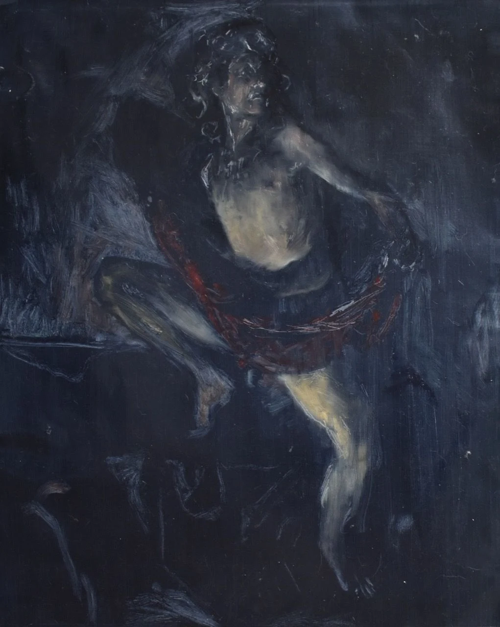 Adónis, 2019, 85×103 cm, olej na papíře