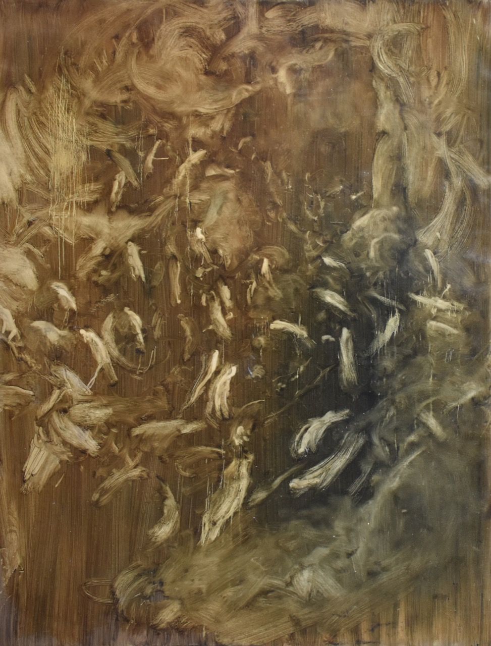 Chaos V, 2018, 118×150 cm, olej na papíře