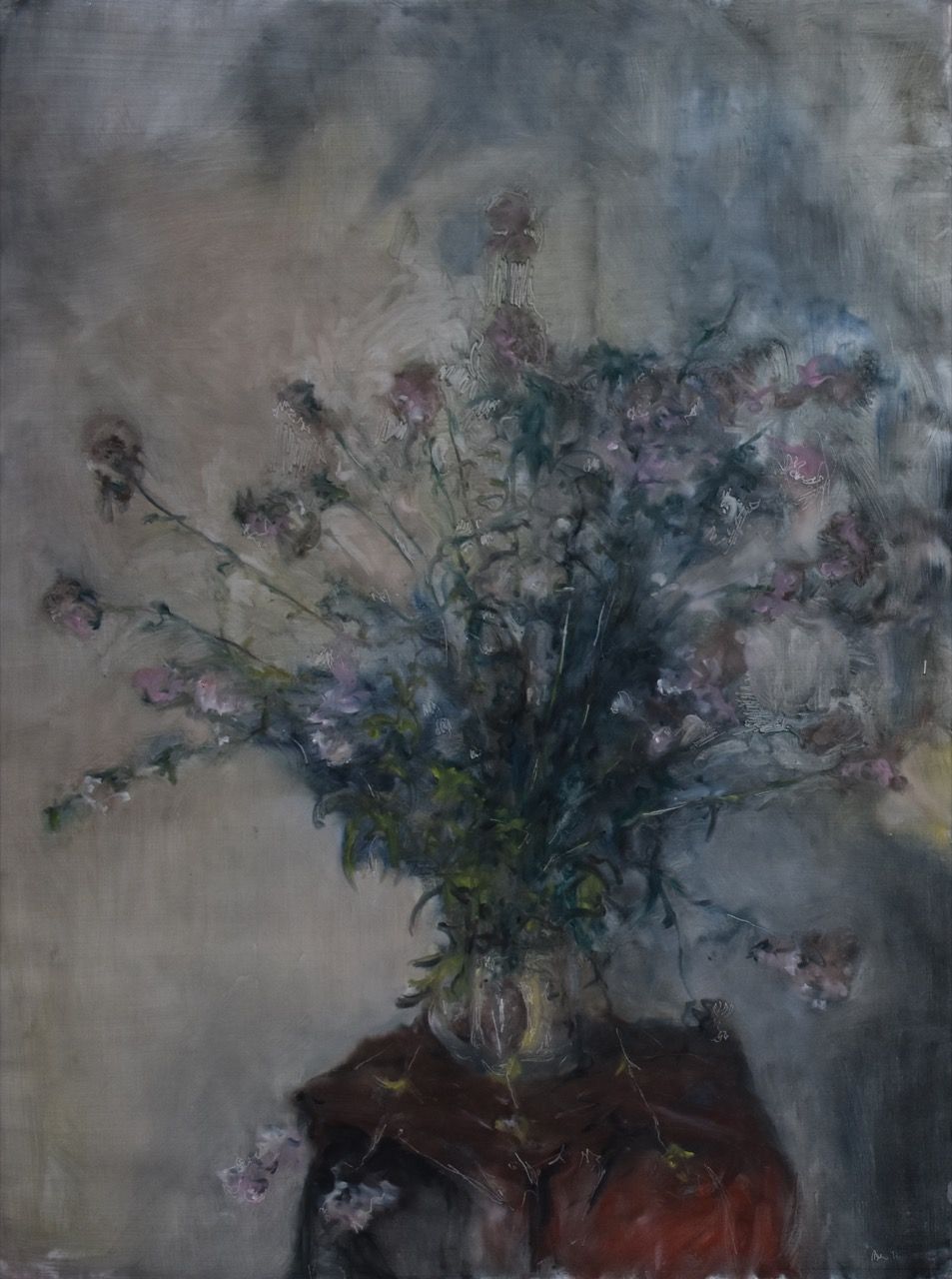 Chiaroscuro IV, 2019, 96×126 cm, olej na papíře