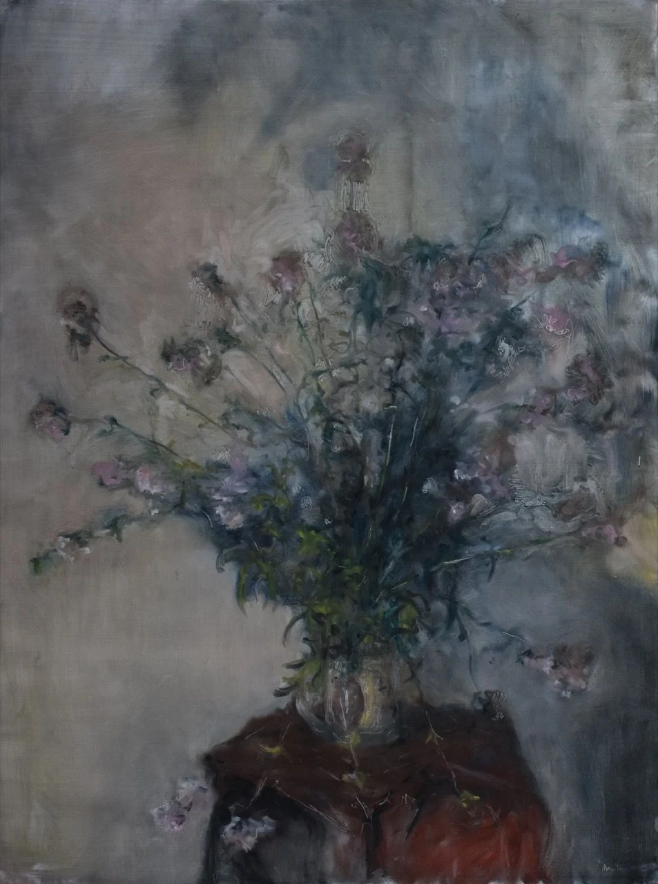 Chiaroscuro IV, 2019, 96×126 cm, olej na papíře