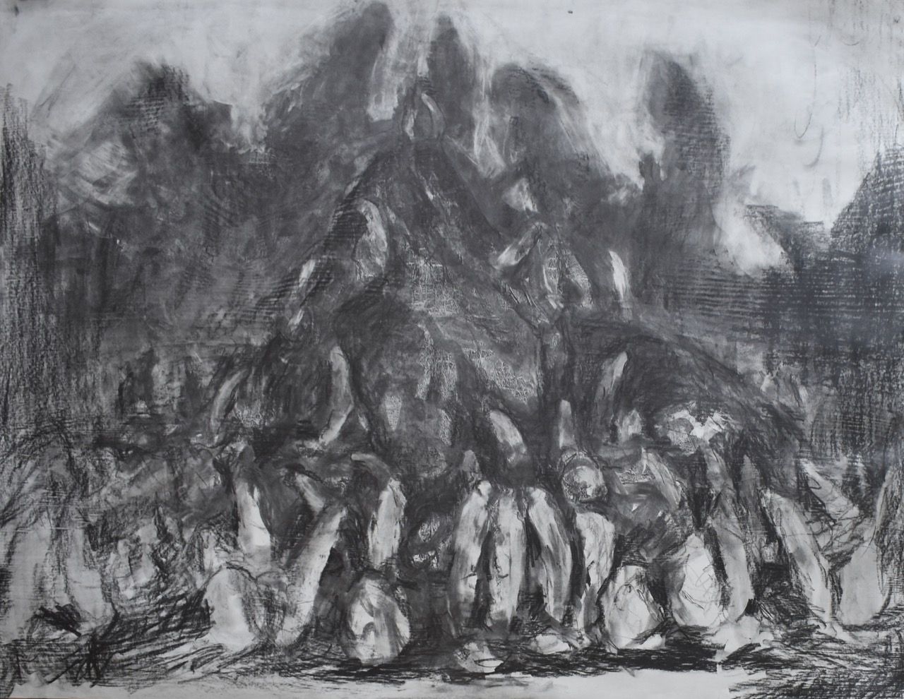 Desuper XXIII, 2019, 126×96 cm, grafit na papíře