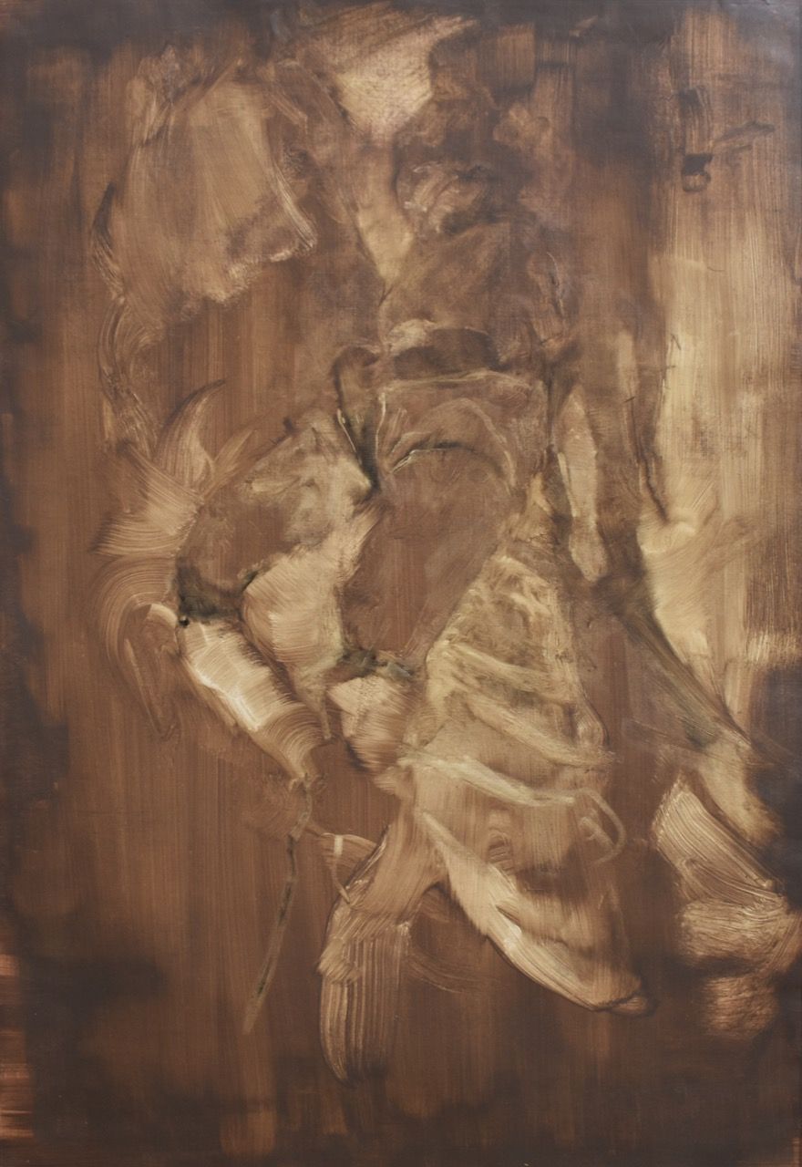 Ecstasy, 2018, 96×137 cm, olej na papíře