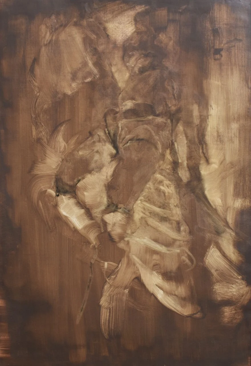 Ecstasy, 2018, 96×137 cm, olej na papíře