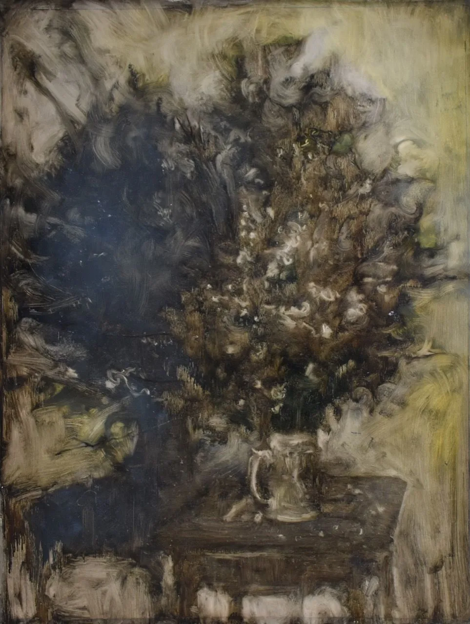 Entelecheia II, 2019, 100×130 cm, olej na papíře