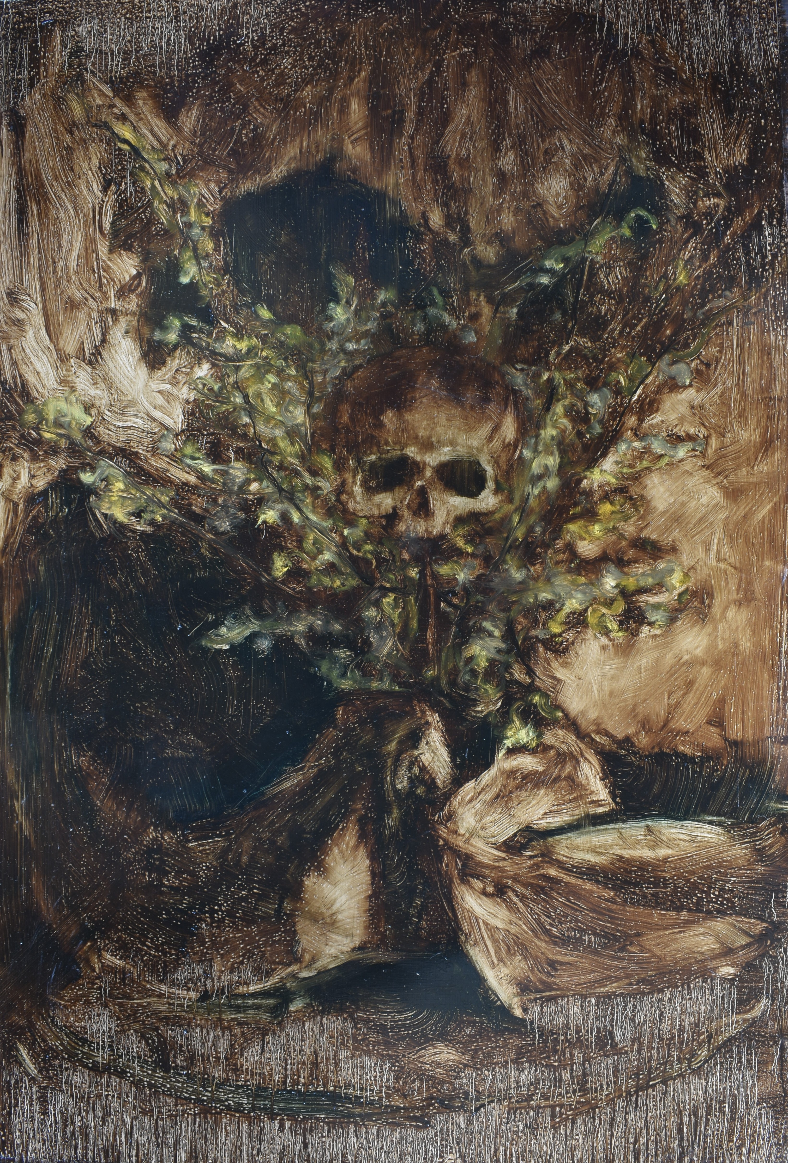 Golden rain, 2025, 95×130 cm