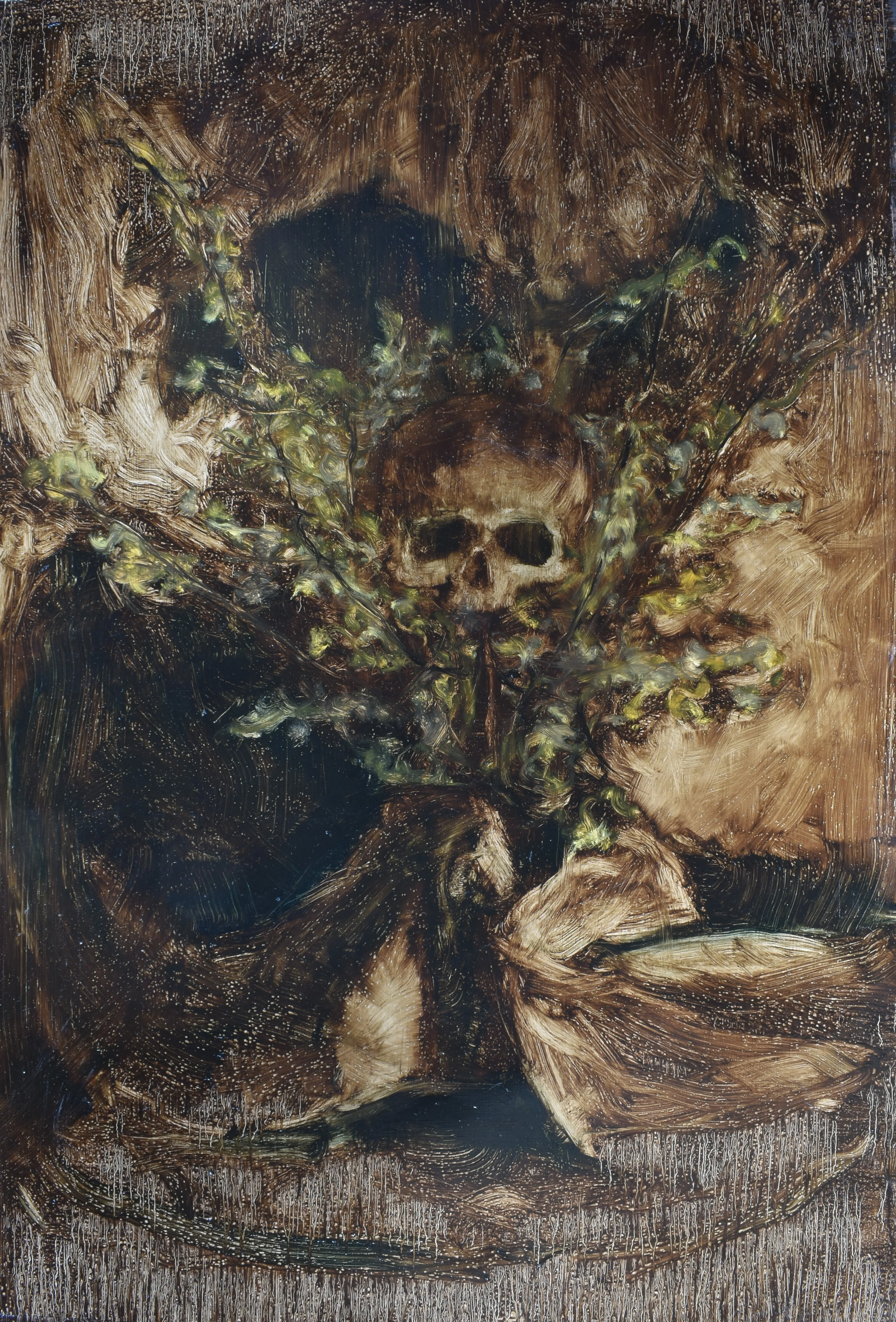 Golden rain, 2025, 95×130 cm