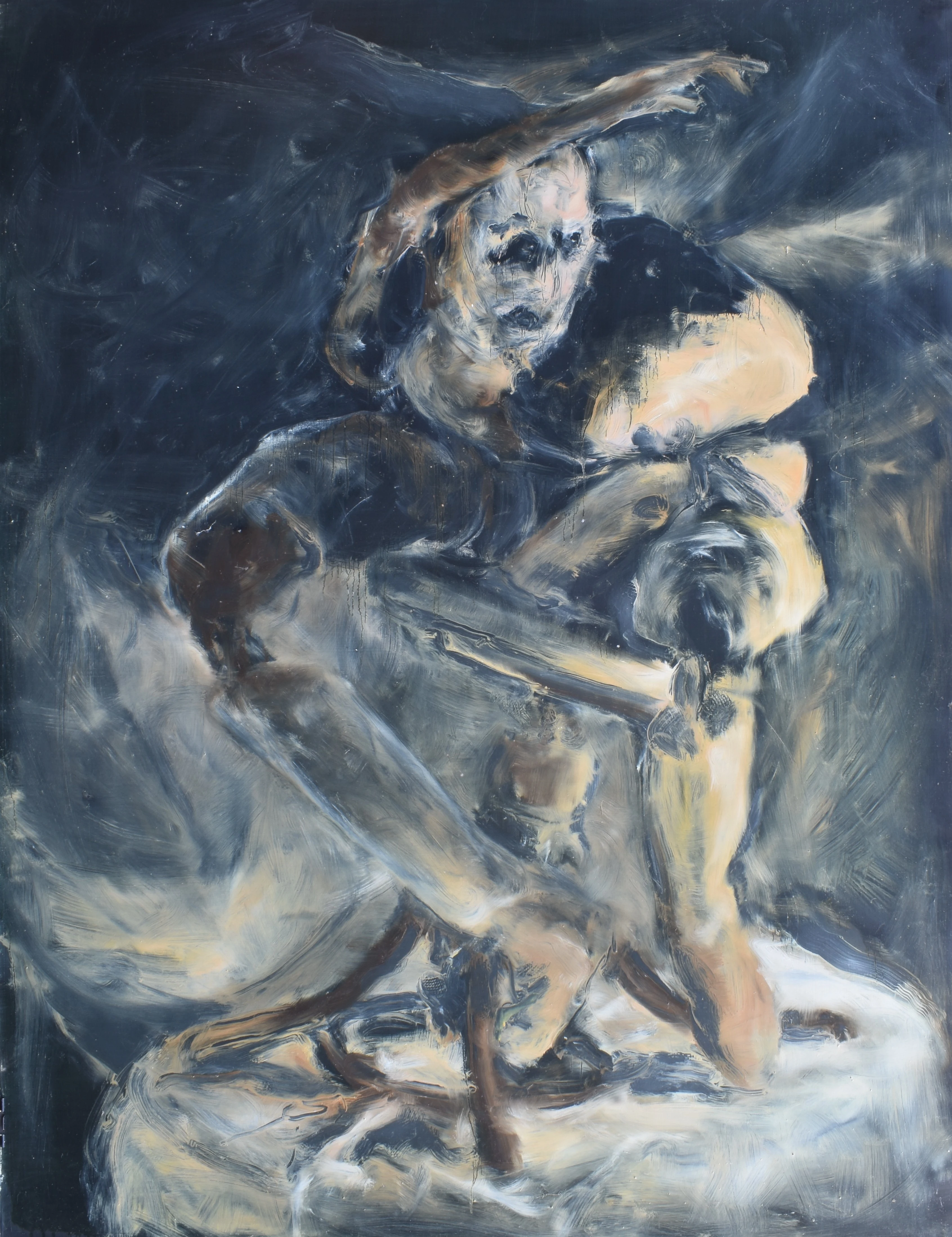 Hudebník, 2024, 96×125 cm