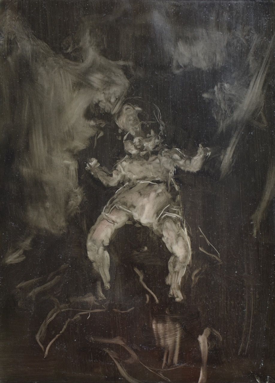 Jezule, 2018, 75×103 cm, olej na papíře