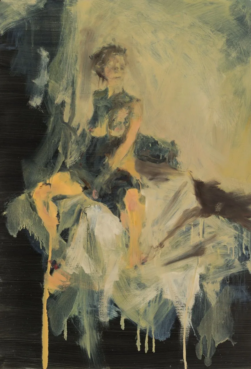 Jízda, 2016, 71×98 cm, olej na papíře