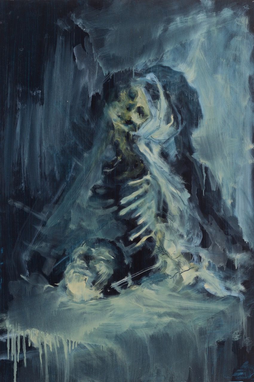 Judita, 2017, 80×110 cm, olej na papíře