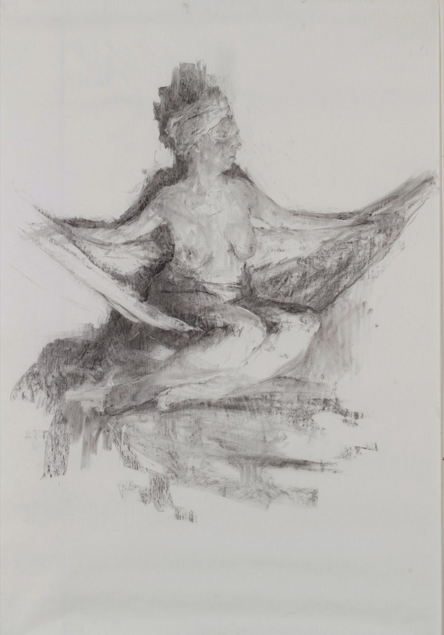 Monika, 2016, 110×140 cm, olej na papíře