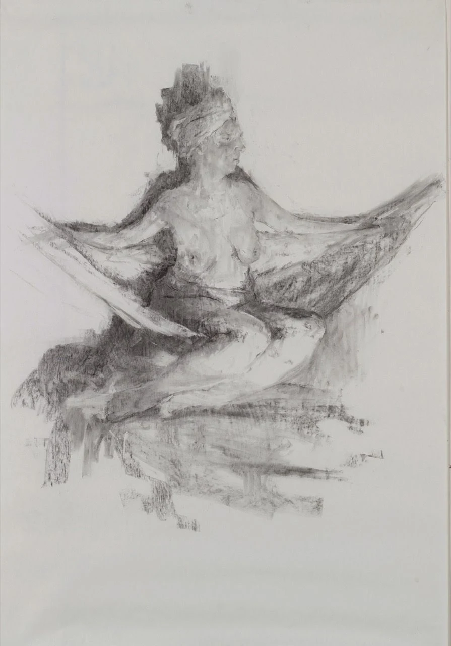 Monika, 2016, 110×140 cm, olej na papíře