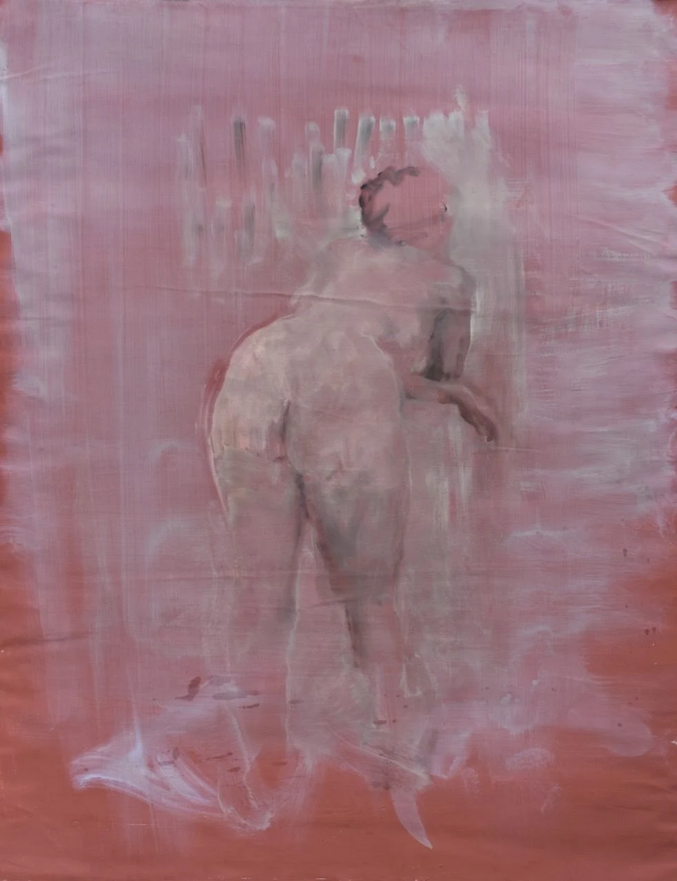 Odpočinek, 2016, 117×148 cm, olej na papíře