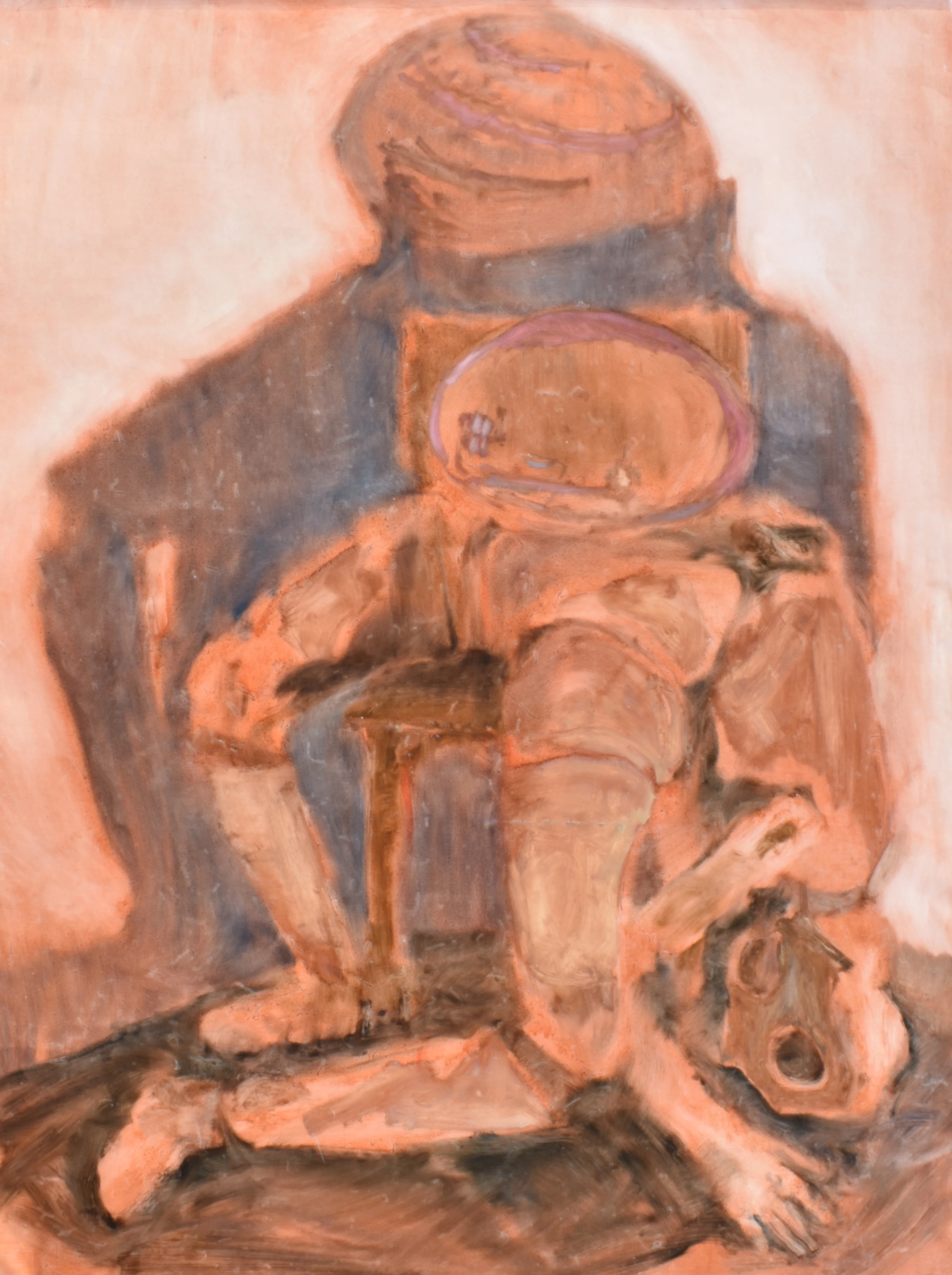 Pod kamenem, 2022, 95×130 cm