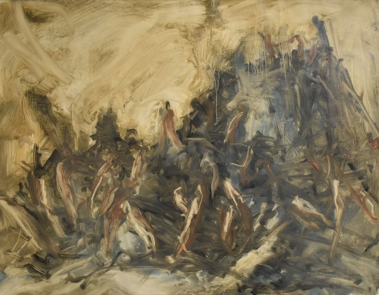 Podzim, 2018, 110×88 cm, olej na papíře