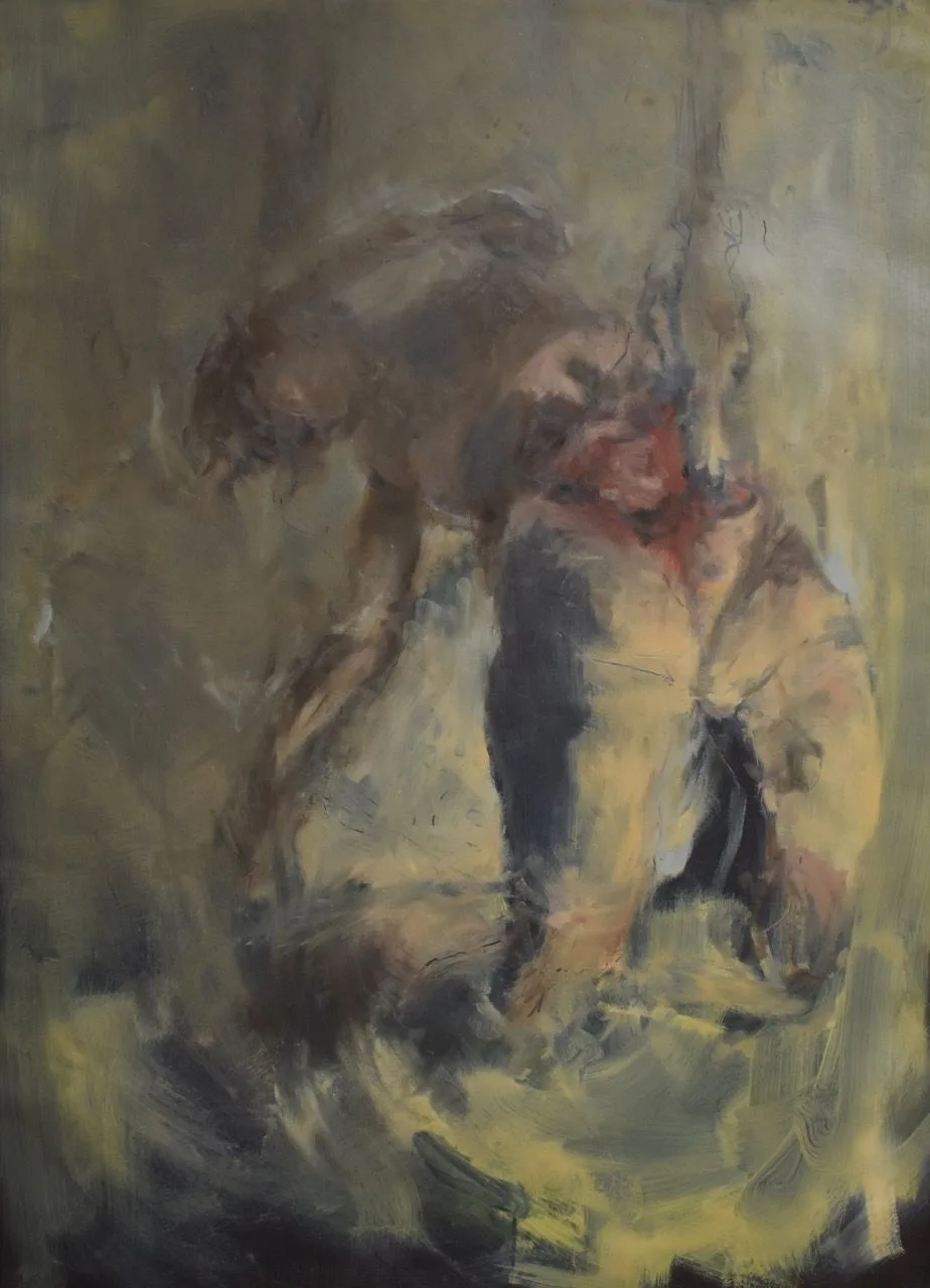 Prométheus, 2017, 95×130 cm, olej na papíře