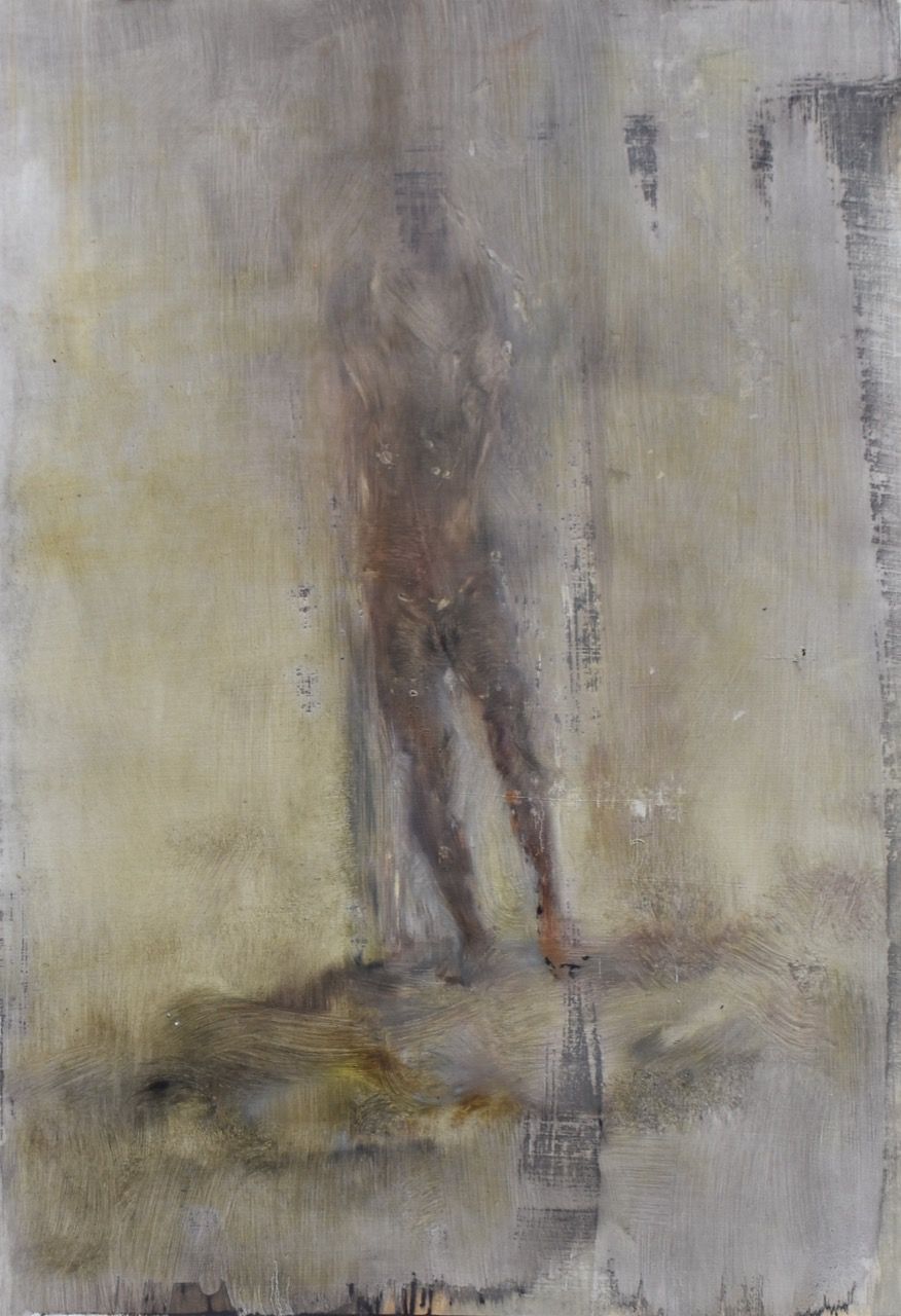 Šebestián, 2014, 70×100 cm, olej na papíře