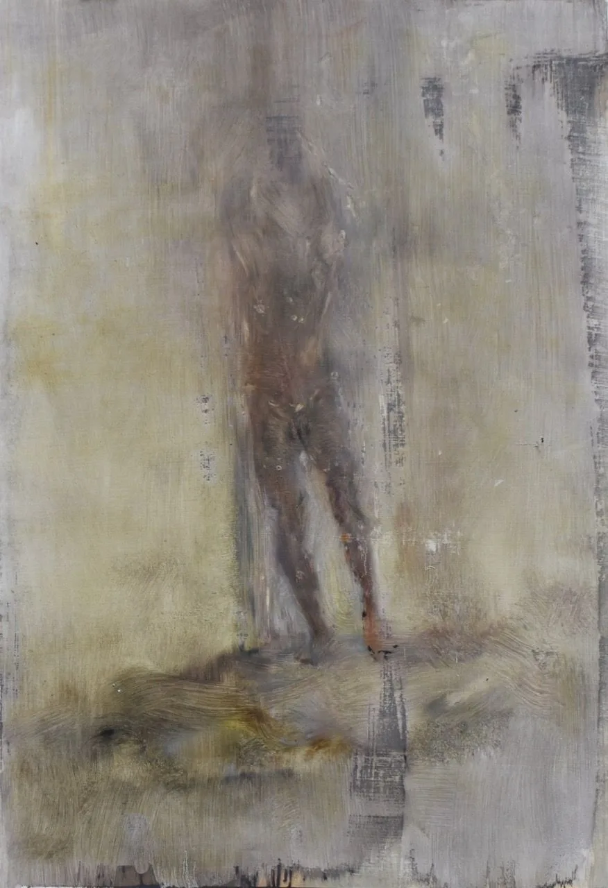Šebestián, 2014, 70×100 cm, olej na papíře