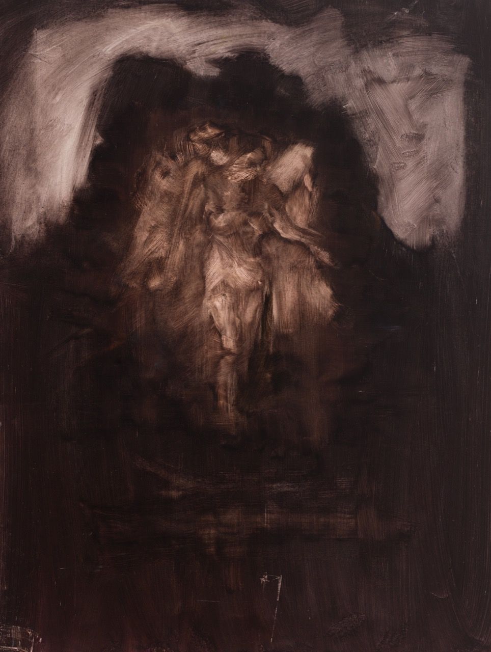 Světlo, 2016, 116×148 cm, olej na papíře