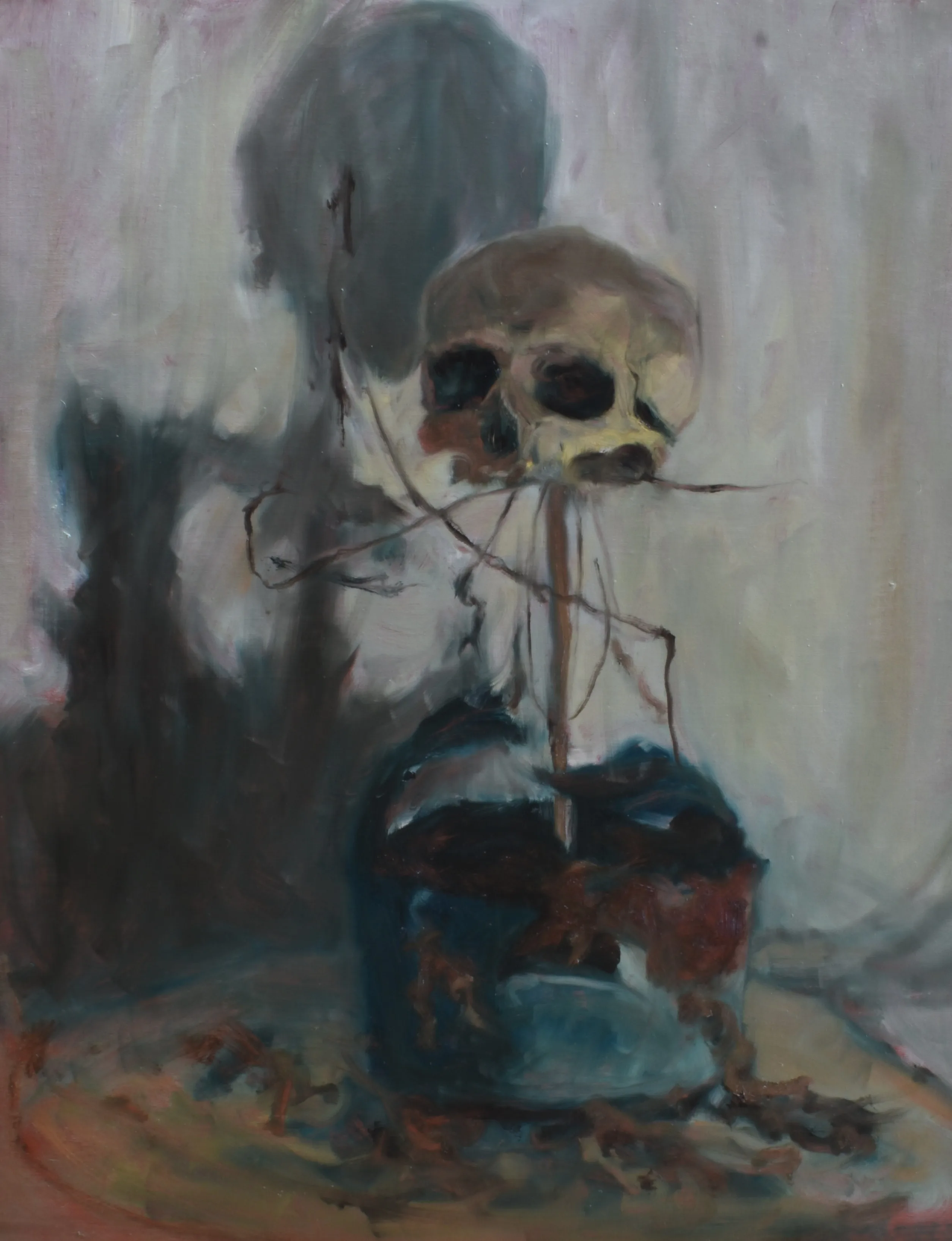 Vzešla z plastu, 2025, 79×50 cm