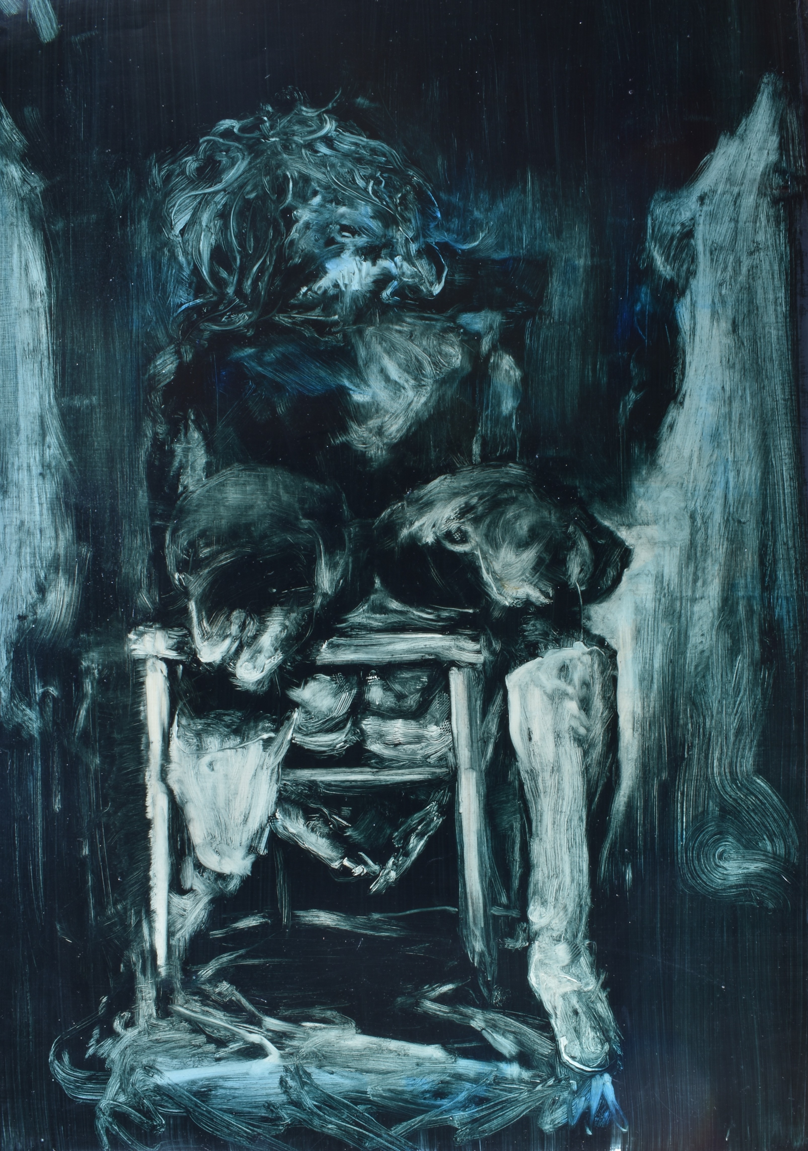 Židle IV, 2023, 85×120 cm