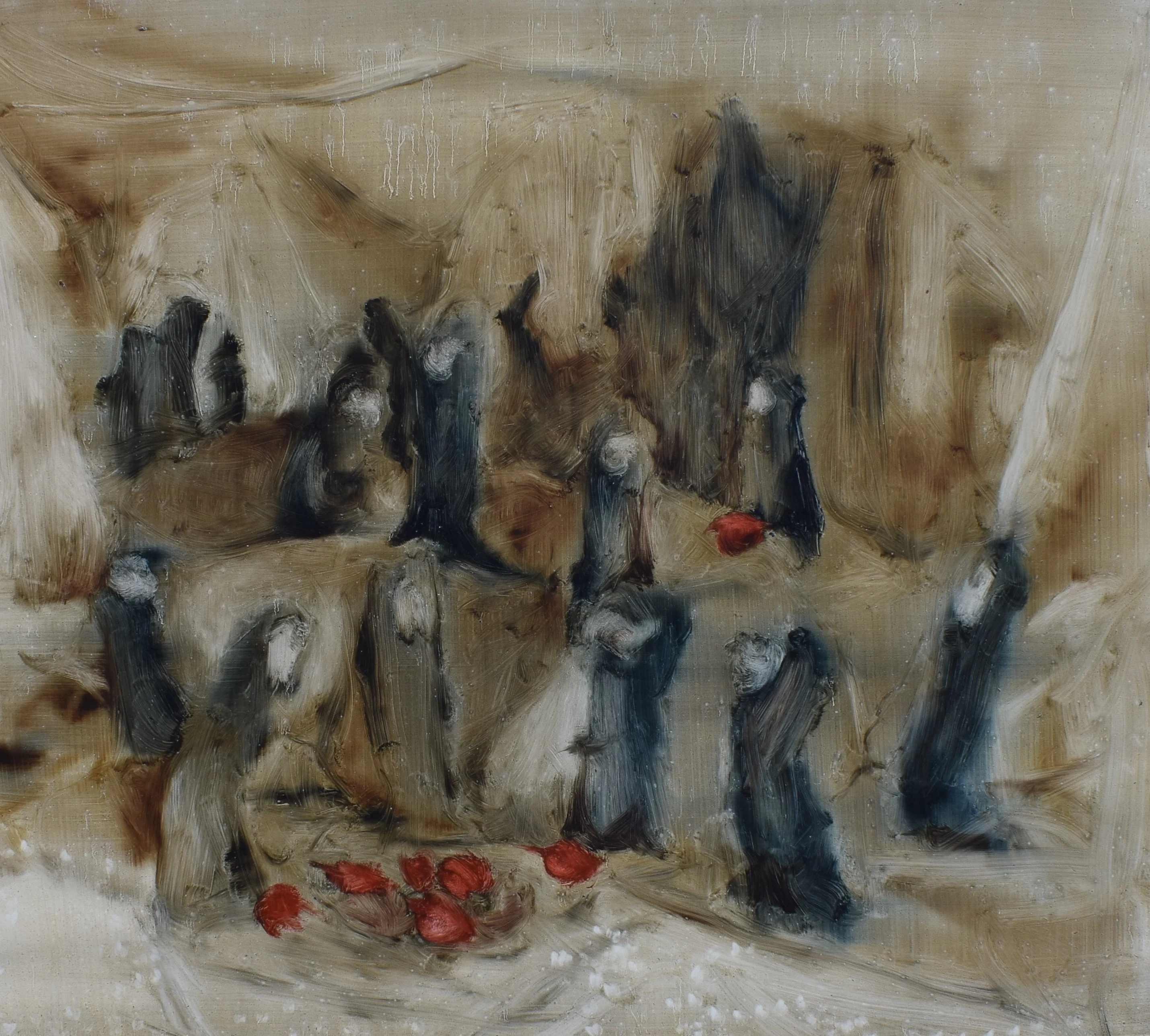 Židovské třešně, 2017, 82×70 cm